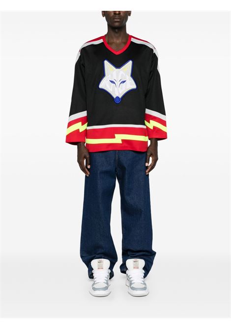 Black hokey ls fox shirt - men MEMBERS OF THE RAGE | MTFW23TT054033720372